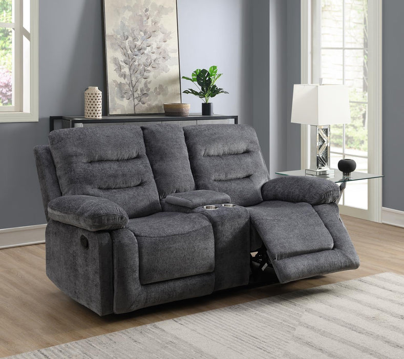 U152 Gray Motion Loveseat