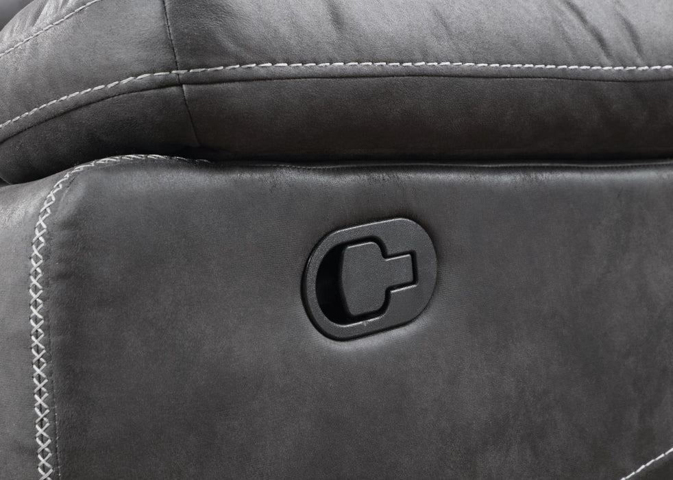 U170 Gray Motion Sofa With Dropdown Table