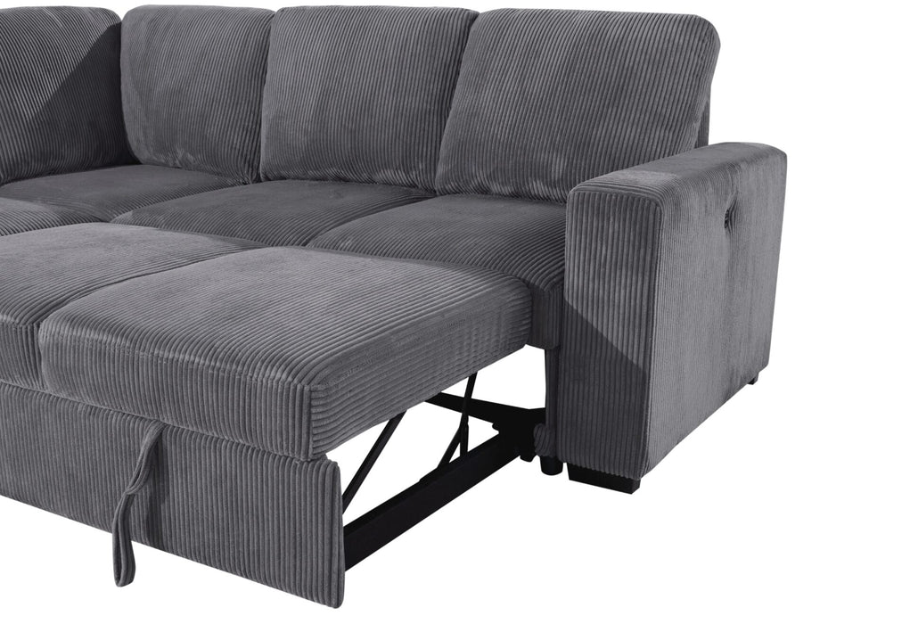 U2660 Grey Sectional Sofa-Without Chaise - Golden Home Furniture (Columbus, OH) - Multi Location
