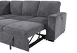 U2660 Grey Sectional Sofa-Without Chaise - Golden Home Furniture (Columbus, OH) - Multi Location