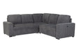 U2660 Grey Sectional Sofa-Without Chaise - Golden Home Furniture (Columbus, OH) - Multi Location