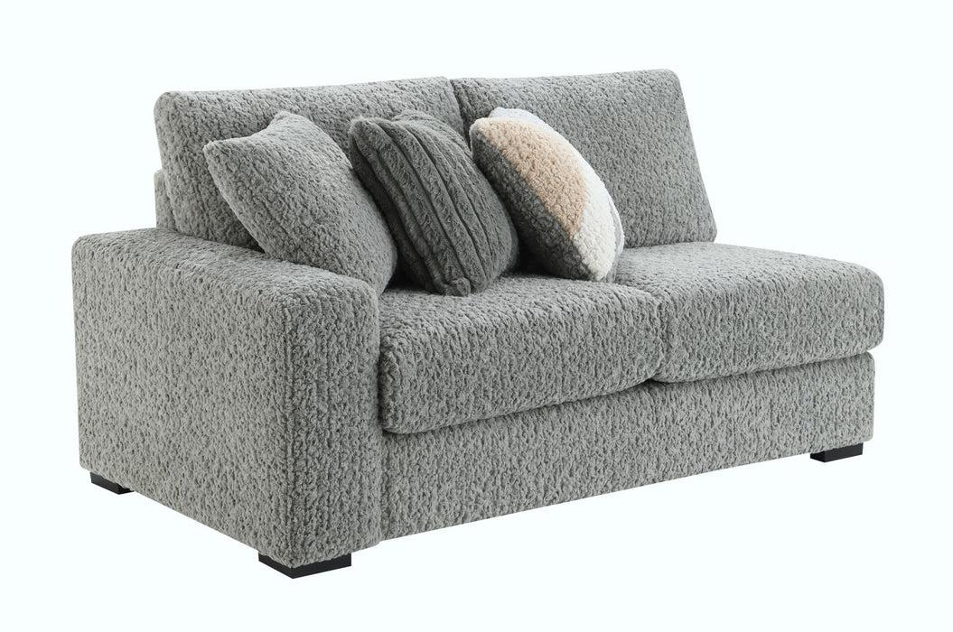 Gray Corduroy Loveseat