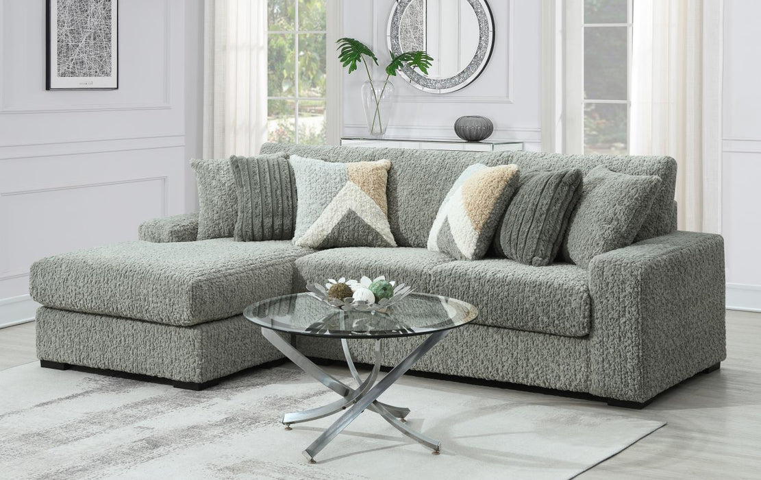 Gray Corduroy Console
