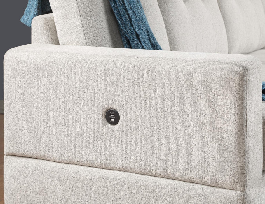 U324 Beige Ottoman