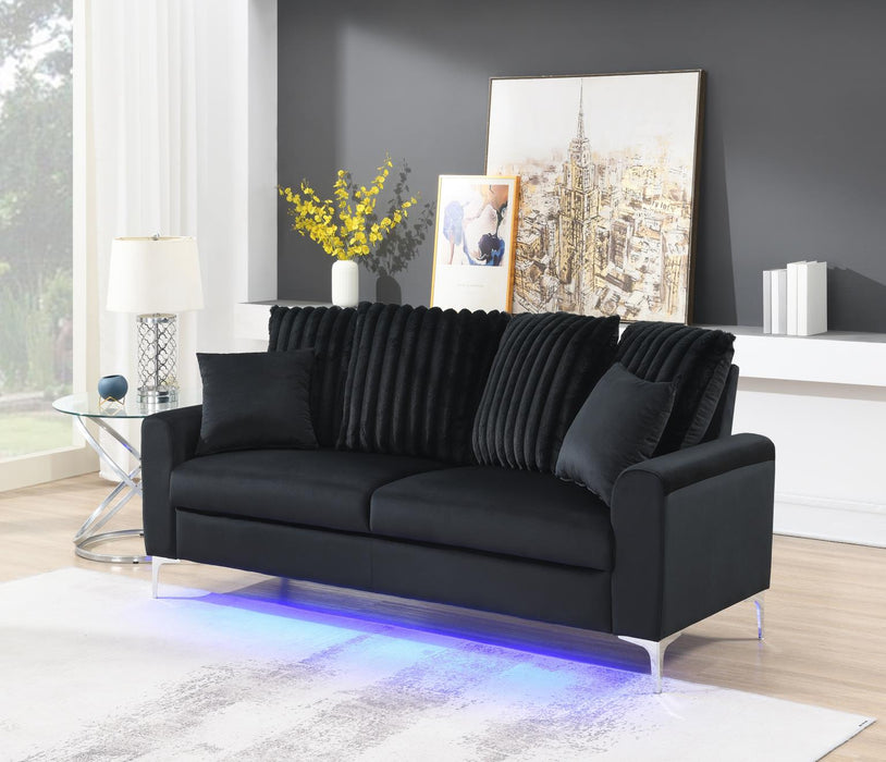 Black Led Sofa