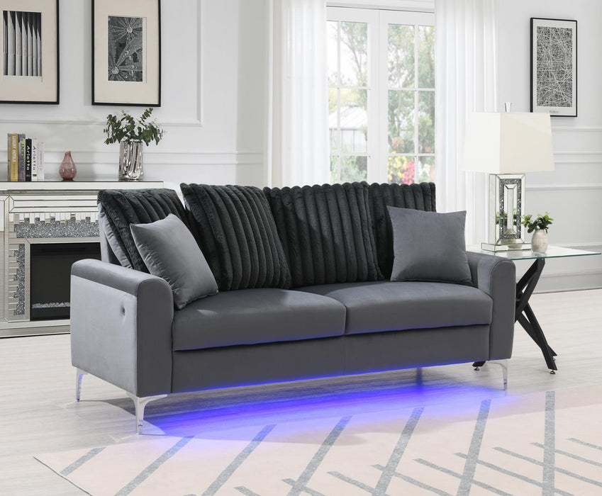 Gray Led Chair - Golden Home Furniture 