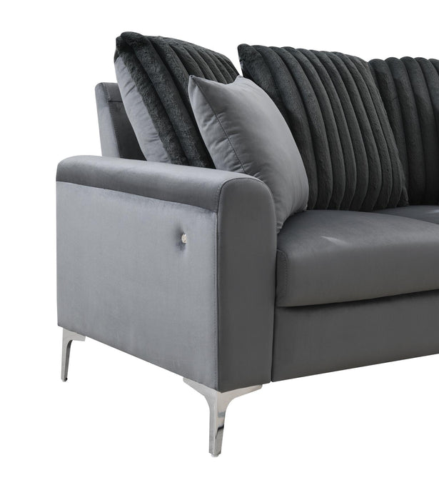 Gray Led Chair - Golden Home Furniture 