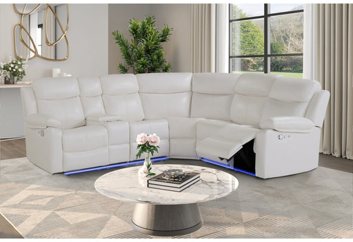 U6026 Blanche White Sectional Sofa - Golden Home Furniture (Columbus, OH) - Multi Location