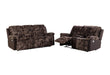 U6028 Brown Reclining Sofa-Console Reclining Loveseat - Golden Home Furniture (Columbus, OH) - Multi Location