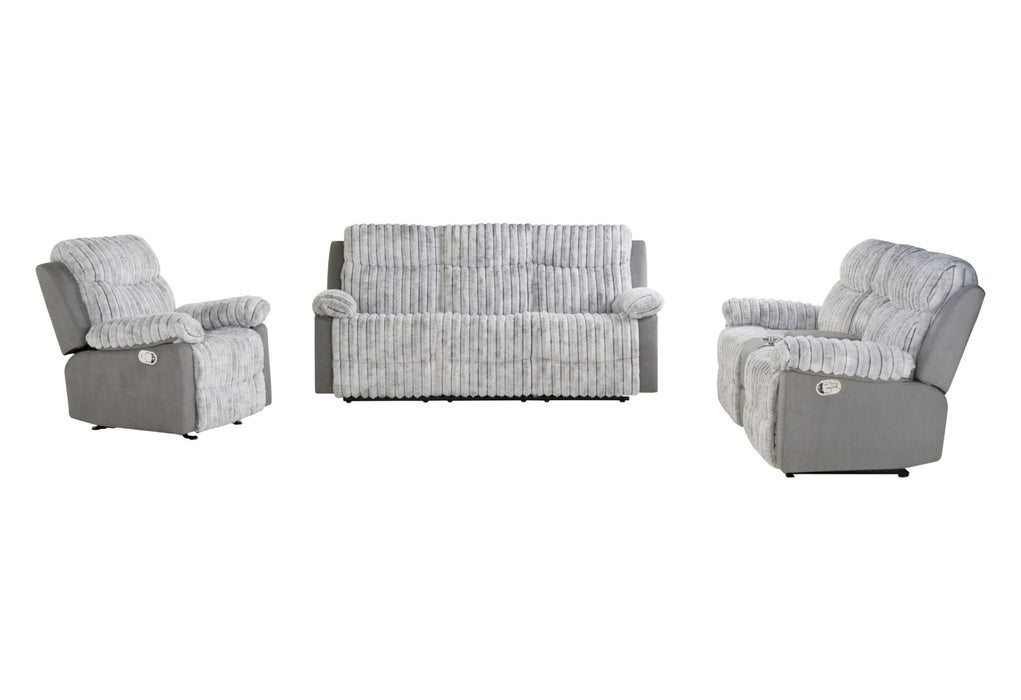 U6028 Reclining Sofa-Console Reclining Loveseat with Glider Recliner - Golden Home Furniture (Columbus, OH) - Multi Location