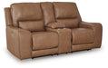 DeepWakes Power Reclining Loveseat with Console - Golden Home Furniture (Columbus, OH) - Multi Location