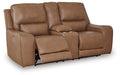 DeepWakes Power Reclining Loveseat with Console - Golden Home Furniture (Columbus, OH) - Multi Location