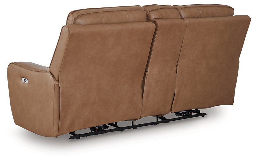 DeepWakes Power Reclining Loveseat with Console - Golden Home Furniture (Columbus, OH) - Multi Location