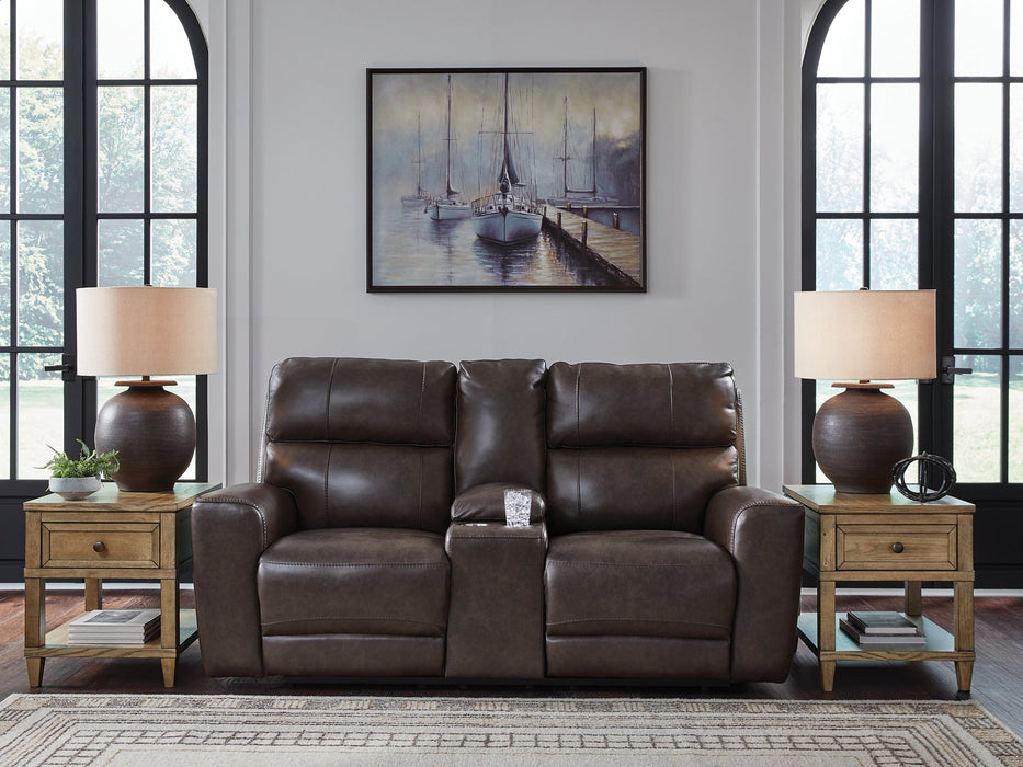 Crossplex Power Reclining Loveseat with Console - Golden Home Furniture (Columbus, OH) - Multi Location