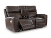 Crossplex Power Reclining Loveseat with Console - Golden Home Furniture (Columbus, OH) - Multi Location