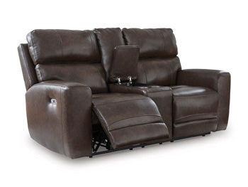 Crossplex Power Reclining Loveseat with Console - Golden Home Furniture (Columbus, OH) - Multi Location