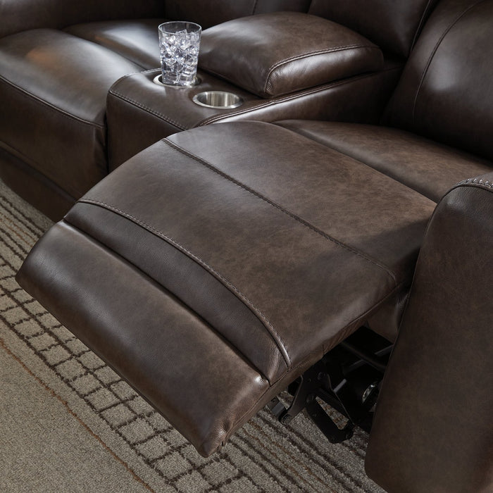Crossplex Power Reclining Loveseat with Console - Golden Home Furniture (Columbus, OH) - Multi Location