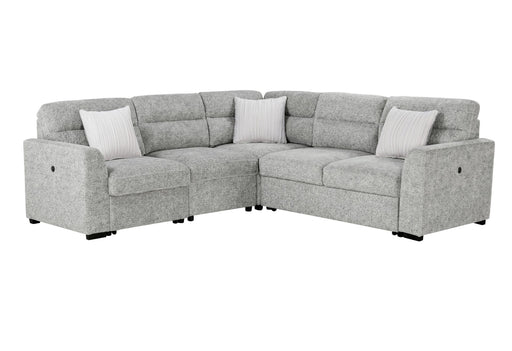 U9401 Nickel Sectional With 3 Pillows - Golden Home Furniture (Columbus, OH) - Multi Location