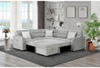 U9401 Nickel Sectional With 3 Pillows And Ottoman - Golden Home Furniture (Columbus, OH) - Multi Location