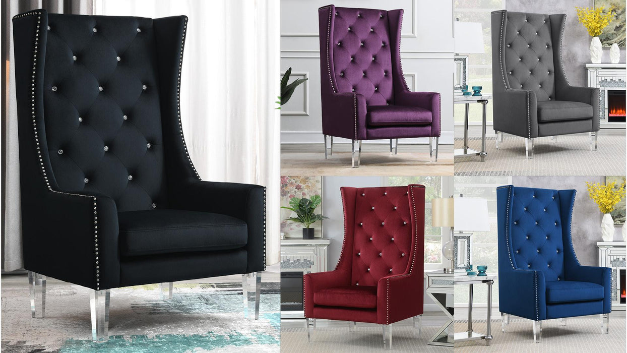 KingArthur HIGH BACK WING CHAIR - D2091-GRY