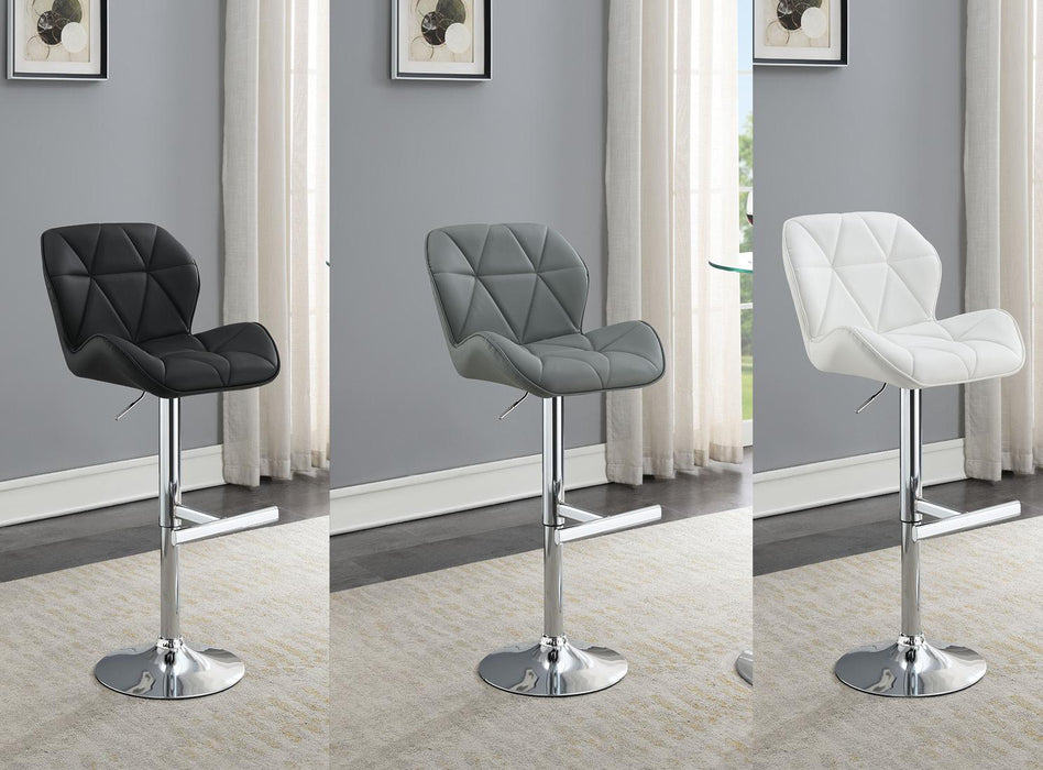 Antonio WHITE LEATHER PU BAR STOOL - ST130-WHT