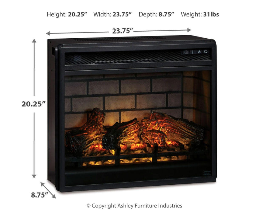 Entertainment Accessories Electric Infrared Fireplace Insert - Golden Home Furniture 