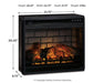 Wildenauer 76" TV Stand with Electric Fireplace - Golden Home Furniture 