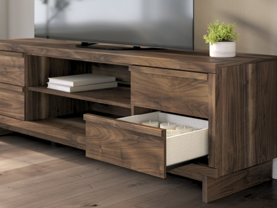 Zadilyn 72" TV Stand with Electric Fireplace - Golden Home Furniture 