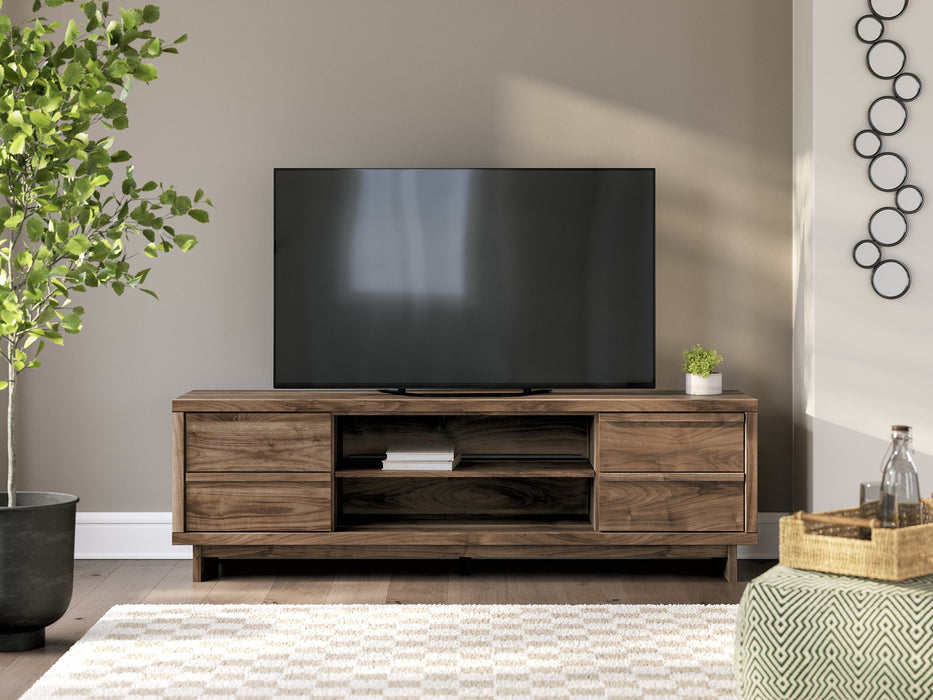 Zadilyn 72" TV Stand with Electric Fireplace - Golden Home Furniture 