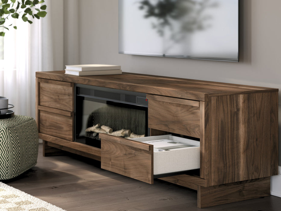 Zadilyn 72" TV Stand with Electric Fireplace - Golden Home Furniture 