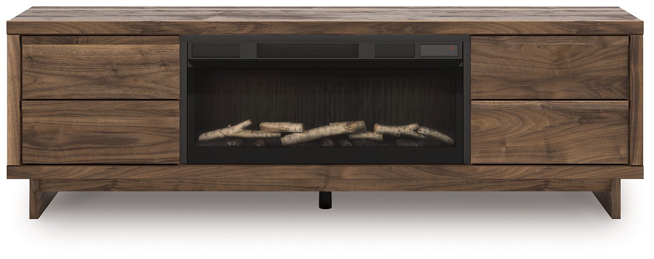 Zadilyn 72" TV Stand with Electric Fireplace - Golden Home Furniture 