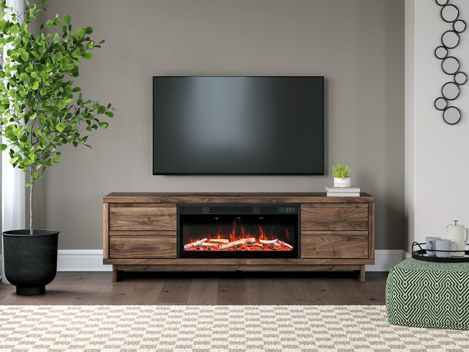 Zadilyn 72" TV Stand with Electric Fireplace - Golden Home Furniture 