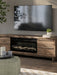 Zadilyn 72" TV Stand with Electric Fireplace - Golden Home Furniture 