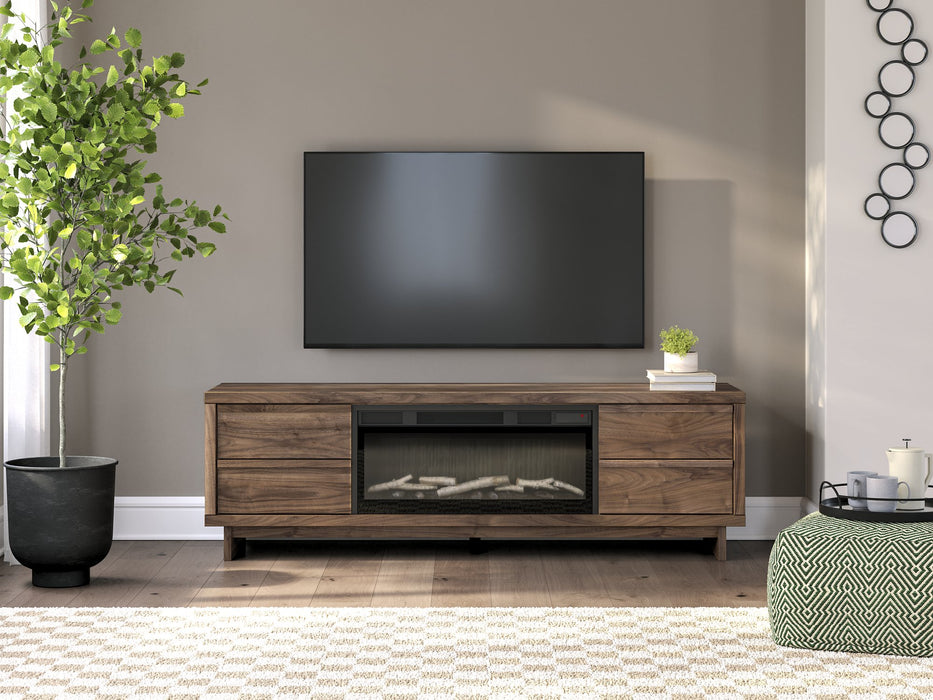 Zadilyn 72" TV Stand with Electric Fireplace - Golden Home Furniture 
