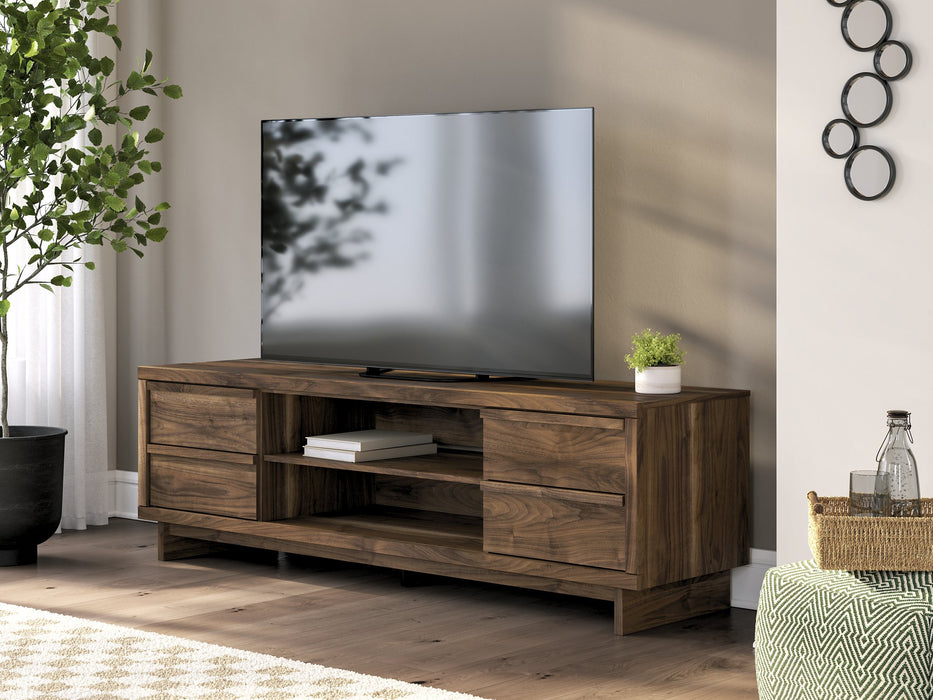 Zadilyn 72" TV Stand with Electric Fireplace - Golden Home Furniture 