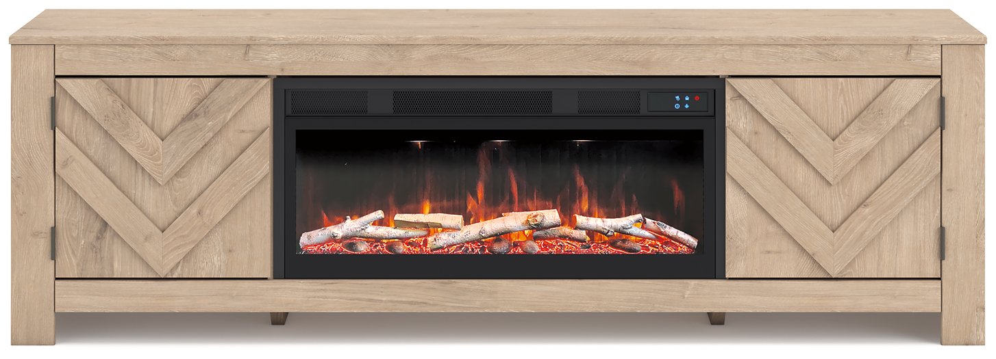 Cayboni 71" TV Stand with Electric Fireplace - Golden Home Furniture (Columbus, OH) - Multi Location