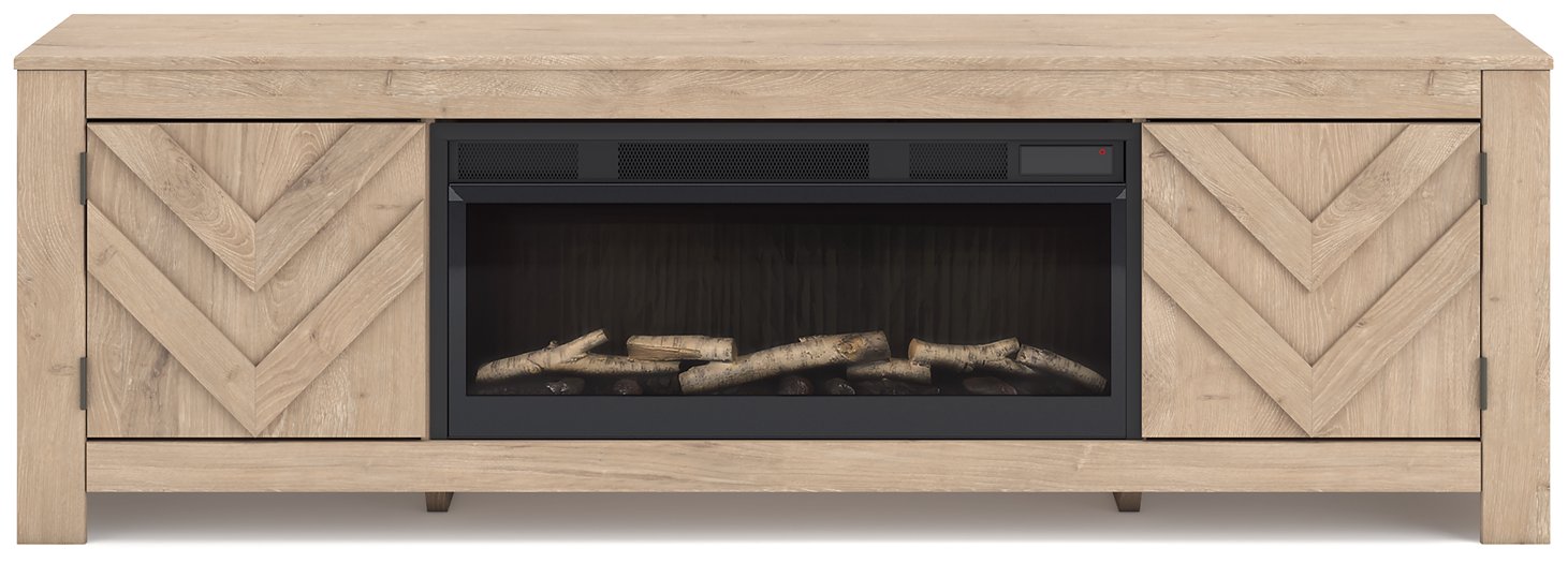 Cayboni 71" TV Stand with Electric Fireplace - Golden Home Furniture (Columbus, OH) - Multi Location