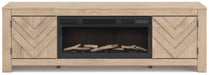 Cayboni 71" TV Stand with Electric Fireplace - Golden Home Furniture (Columbus, OH) - Multi Location