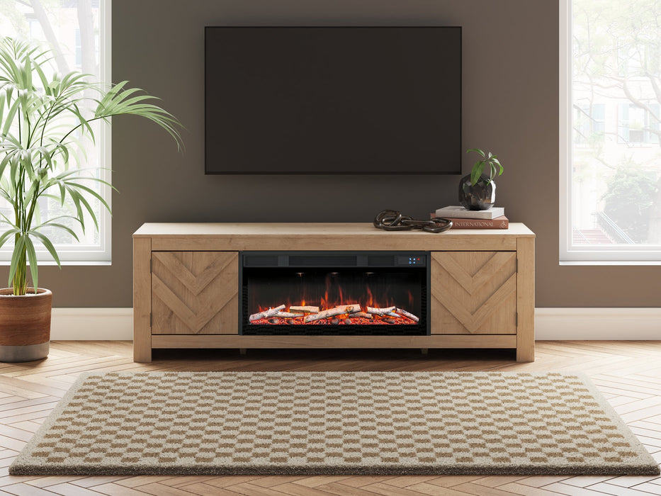 Cayboni 71" TV Stand with Electric Fireplace - Golden Home Furniture (Columbus, OH) - Multi Location