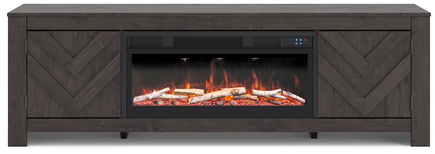 Cayboni 71" TV Stand with Electric Fireplace - Golden Home Furniture (Columbus, OH) - Multi Location