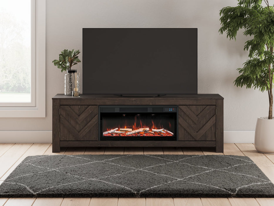 Cayboni 71" TV Stand with Electric Fireplace - Golden Home Furniture (Columbus, OH) - Multi Location