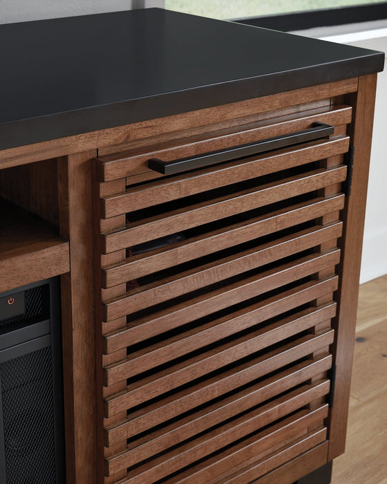 Kallari 84" TV Stand with Electric Fireplace - Golden Home Furniture (Columbus, OH) - Multi Location