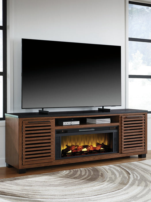 Kallari 84" TV Stand with Electric Fireplace - Golden Home Furniture (Columbus, OH) - Multi Location