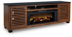 Kallari 84" TV Stand with Electric Fireplace - Golden Home Furniture (Columbus, OH) - Multi Location