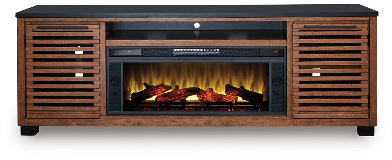 Kallari 84" TV Stand with Electric Fireplace - Golden Home Furniture (Columbus, OH) - Multi Location