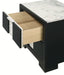 Crown Mark Furniture Rangley 2 Drawer Nightstand in Black - Golden Home Furniture (Columbus, OH) - Multi Location