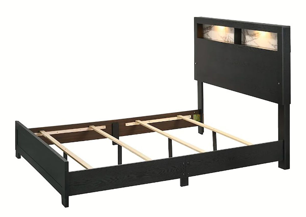 Crown Mark Furniture Cadence Queen Panel Bed in Black - Golden Home Furniture (Columbus, OH) - Multi Location