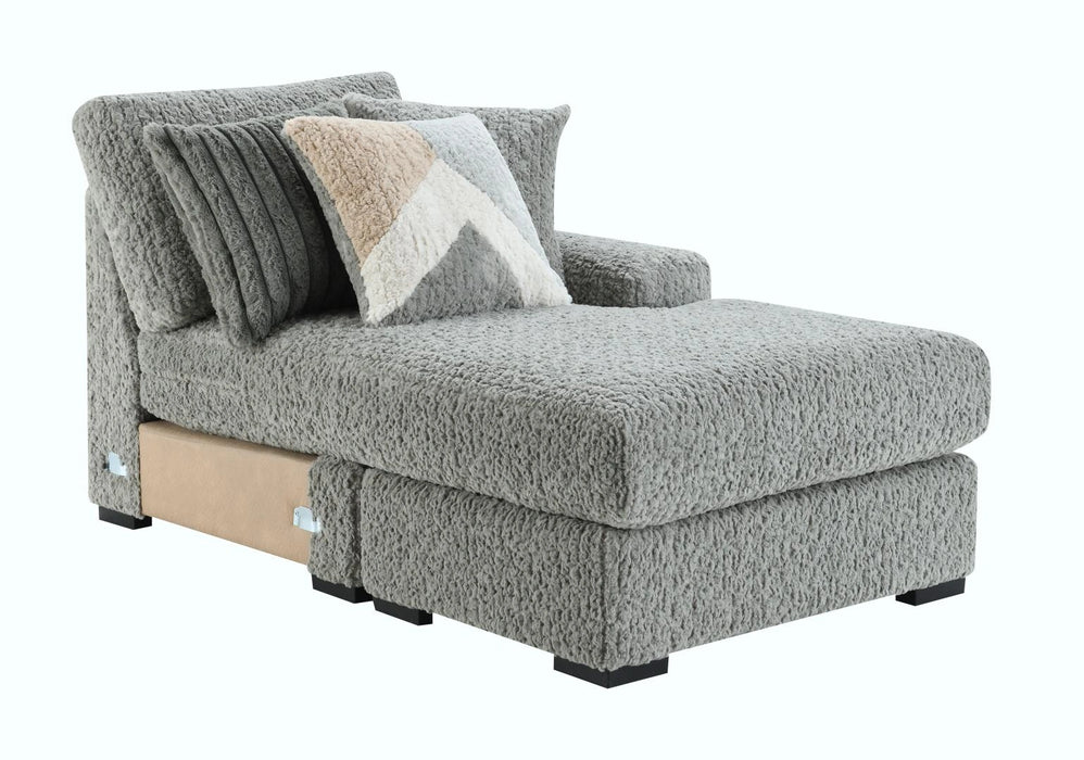 Gray Corduroy Loveseat