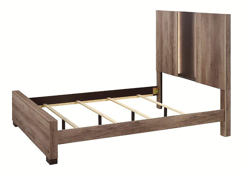 Crown Mark Furniture Rangley King Panel Bed in Brown B6830-K - Golden Home Furniture (Columbus, OH) - Multi Location