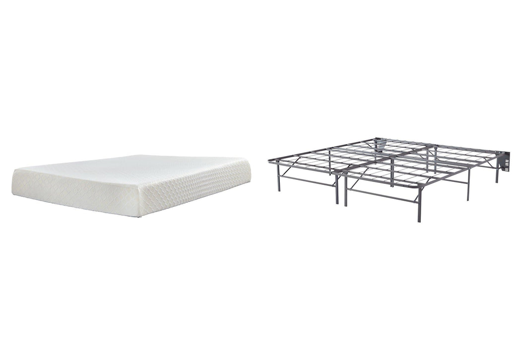 10 Inch Chime Memory Foam Mattress Set - Golden Home Furniture (Columbus, OH) - Multi Location